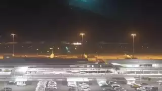 La caída del meteorito fue captado en video