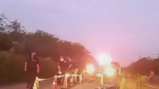 La zona se acordonó en espera del arribó del Servicio Médico Forense y los peritos de la Fiscalía