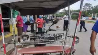 Las unidades involucradas las fueron trasladadas al corralón de la policía de vialidad