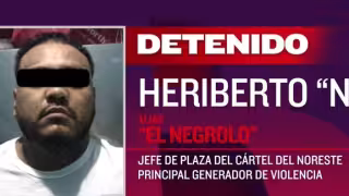 Heriberto “N”, presunto jefe de plaza en Tamaulipas, fue detenido por el Ejército