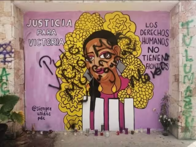 Así luce actualmente el mural dedicado a Victoria