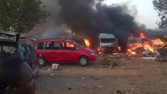 La bomba estalló en medio del centro del país africano La bomba estalló en medio del centro del país africano