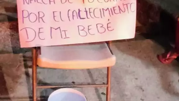 El bebé de ocho meses murió rumbo a la Cruz Roja