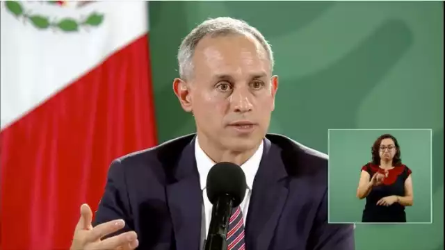 Hugo López-Gatell durante la conferencia de prensa