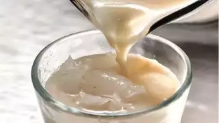 La horchata combinada con coco es una excelente opción para el calor