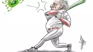 El autor de esta imagen es Rafael Pineda, monero-caricaturista en Milenio