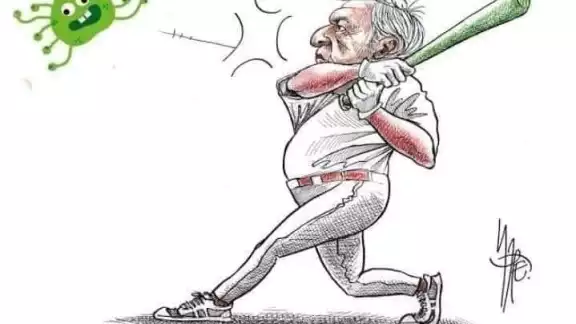 El caricaturista Rafael Pineda reclamó a la administración el uso de su trabajo sin permiso El caricaturista Rafael Pineda reclamó a la administración el uso de su trabajo sin permiso