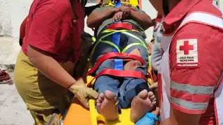 La víctima fue trasladada al hospital general para su atención médica