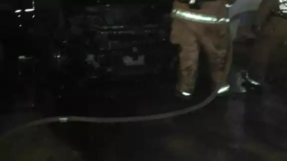 El auto terminó así