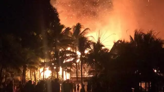 Los videos del incendio circularon rápidamente por redes sociales