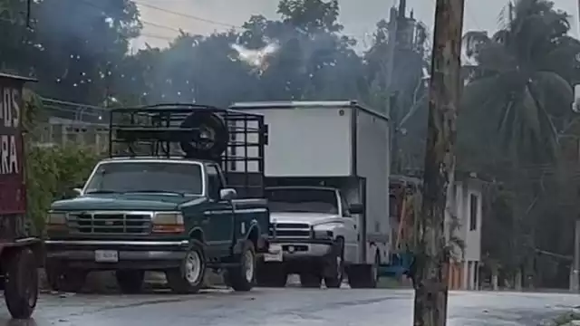 Un habitante captó en video el corto circuito que se presentó en el cableado.