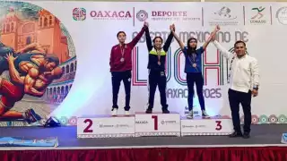 Yucateca conquista la medalla de oro en el Abierto Mexicano de Luchas Asociadas en Oaxaca 
