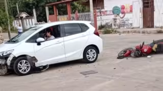 Así quedó la escena del choque