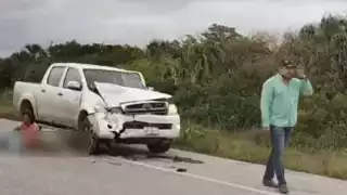 La víctima viajaba en una camioneta