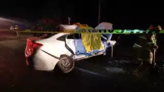 El vehículo venia del poblado de Chiná con dirección al fraccionamiento Siglo XXI