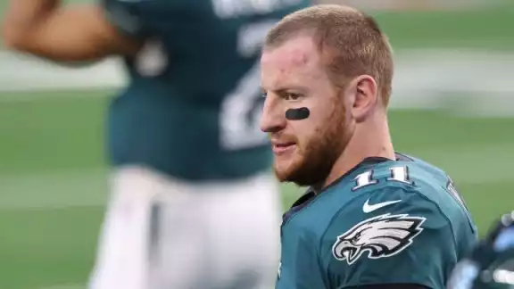 La última temporada de Carson Wentz no fue muy buena La última temporada de Carson Wentz no fue muy buena