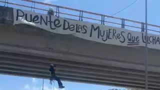 Colectivos de Búsqueda de Desaparecidos en Cancún, toman puente en la Colosio durante este “8M” 