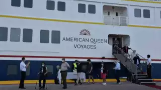 El crucero llegó del puerto de Cozumel