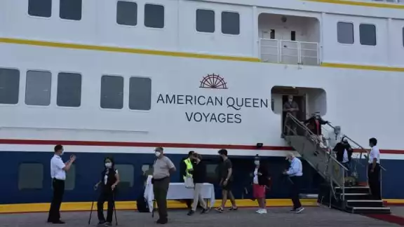 El crucero llegó del puerto de Cozumel