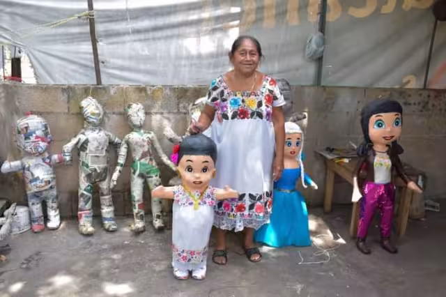 La piñatería de Bernardina se ubica en la calle 41 entre 30 y 32 de la Sultana de Oriente