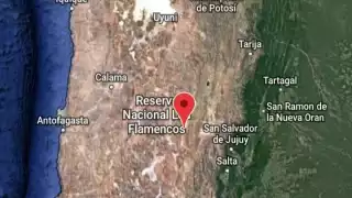 El sismo se registró en la frontera entre Chile y Argentina. Foto: Google Maps