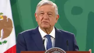 AMLO, durante su conferencia de prensa
