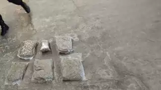 La droga se encontraba distribuida en cinco bolsas