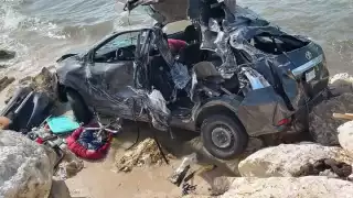 El chofer del auto con destino a Mérida dormitó al volante