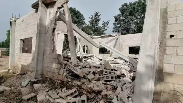 El templo tenía unos ocho años que se construyó y aunque no estaba concluido al cien por ciento, ya funcionaba. 