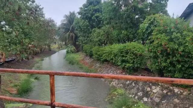 Las fuertes lluvias que han caído desde la mañana subieron el nivel del agua
