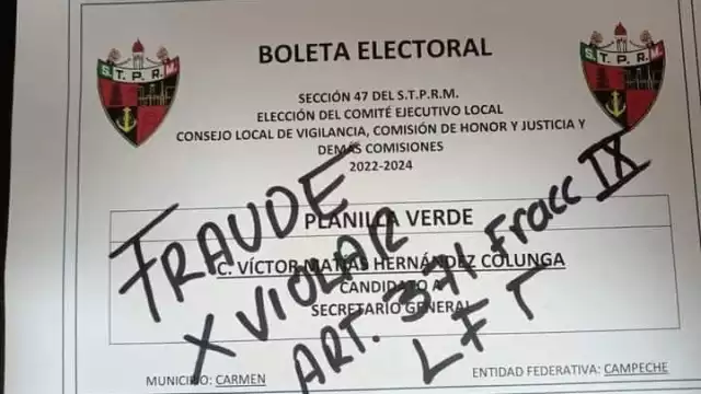 Los trabajadores petroleros que están inconformes con las elecciones se han abocado a la parte legal, como proceder con el amparo