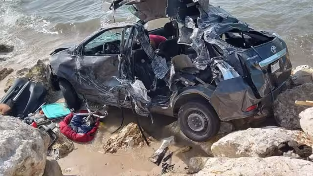 El chofer del auto con destino a Mérida dormitó al volante