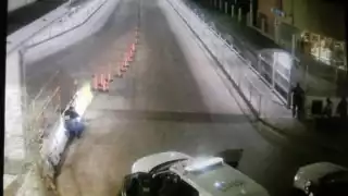 Una fuerte movilización policial fue la registrada esta madrugada en Nuevo Laredo