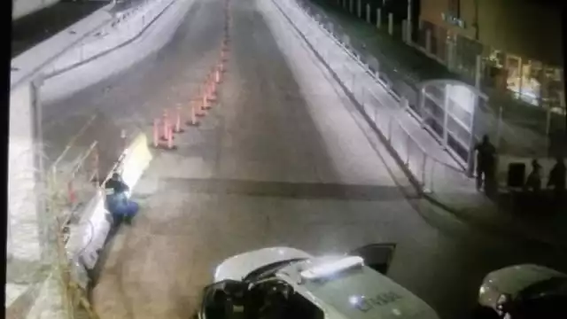 Una fuerte movilización policial fue la registrada esta madrugada en Nuevo Laredo