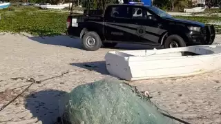 El sujeto fue rescatado por la policía