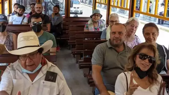 Los tranvías de Campeche son uno de los atractivos más importantes Los tranvías de Campeche son uno de los atractivos más importantes