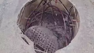 Padre de familia sufre fractura de costilla tras caer en un registro de la CFE en Playa del Carmen