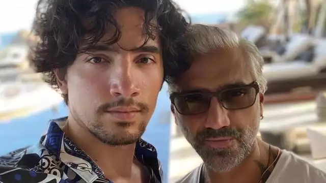 Alejandro Fernández y su hijo