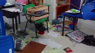 Las escuelas afectadas fueron la primaria Manuel Ávila Camacho y 20 de Noviembre, de la comisaría de Flamboyanes en Progreso