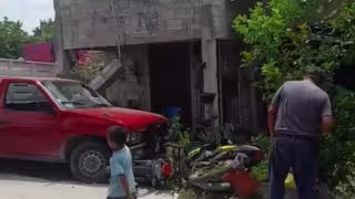 El tortillero no sufrió lesiones de consideración tras el fuerte accidente