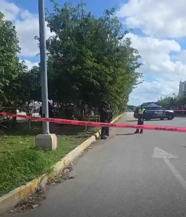 La escena fue acordonada por elementos