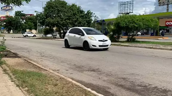 La mujer compartió una foto del punto donde fue levantada por unos hombres, al parecer de fuera