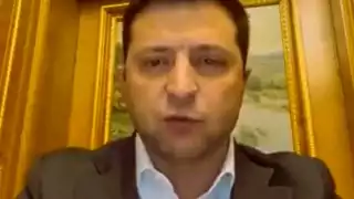 Volodímir Zelenski llamó a los ucraniano a guardar la calma. Foto: Captura de pantalla