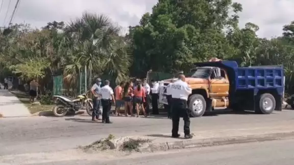 La mujer que tiene tres meses de gestación fue llevada al Hospital General de Cancún La mujer que tiene tres meses de gestación fue llevada al Hospital General de Cancún