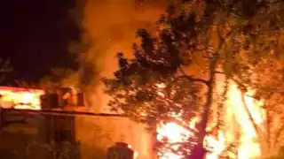 La casa del hombre se calcinó en su totalidad