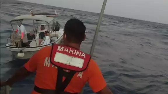 Las autoridades marítimas llegaron al lugar Las autoridades marítimas llegaron al lugar