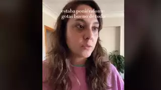 La joven celebró en grande que recuperó el olfato