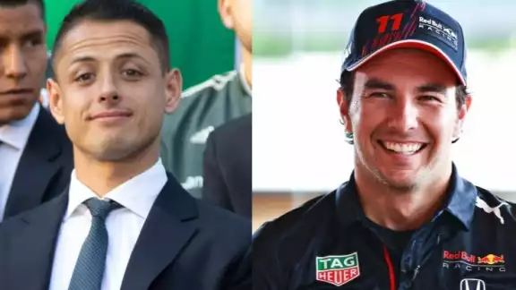 El piloto de Red Bull tiene una buena relación con Javier, quien hoy marcó ante el New York City FC. El piloto de Red Bull tiene una buena relación con Javier, quien hoy marcó ante el New York City FC.