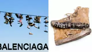 Balenciaga anunció una nueva línea de tenis destruidos. Foto: Especial