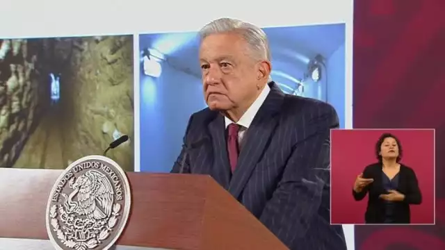 AMLO compara túnel de El Chapo con túnel de García Luna